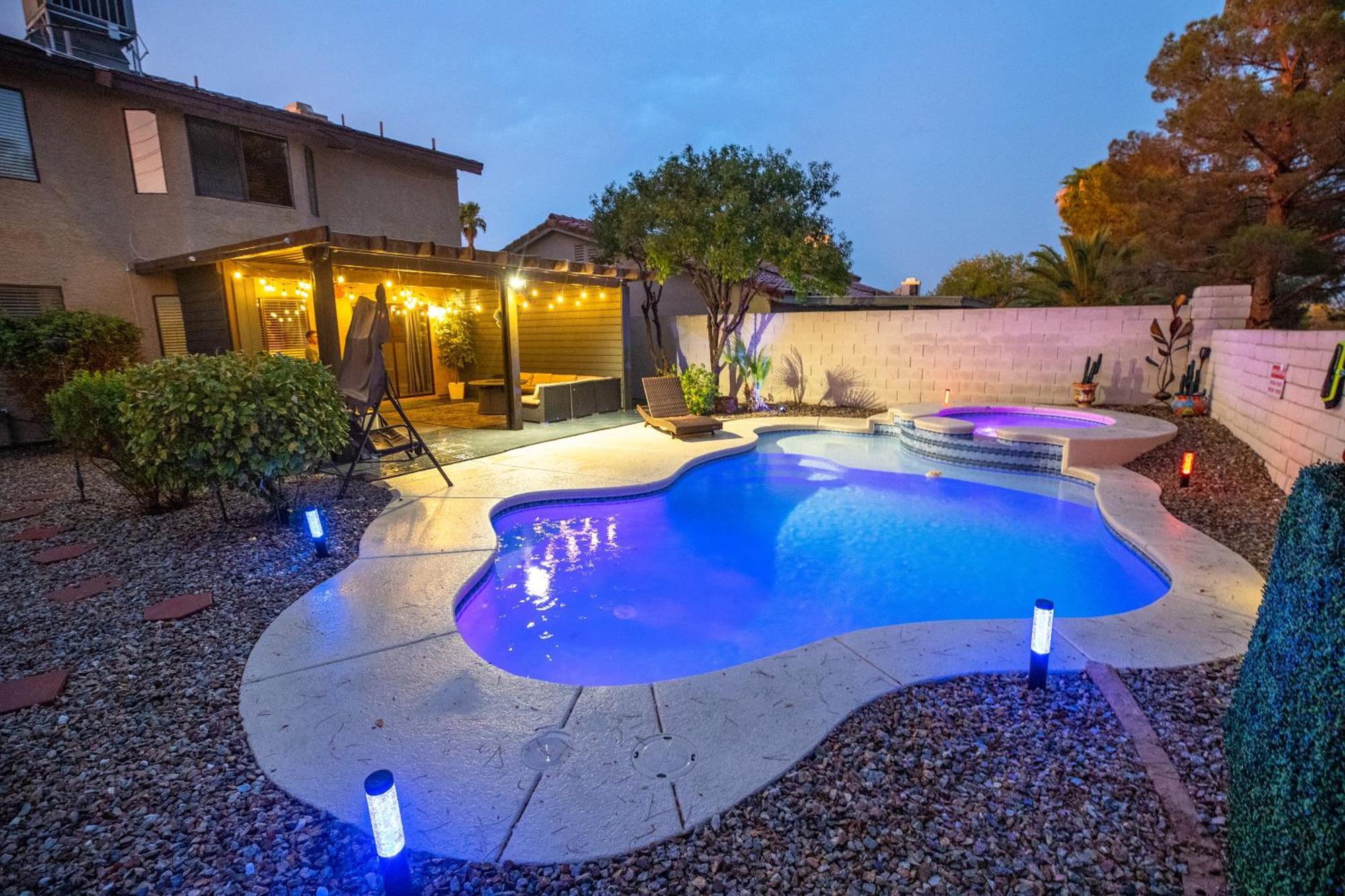 1800 Sqft House W/Heated Pool Spa 13Min From Strip Villa Las Vegas Ngoại thất bức ảnh